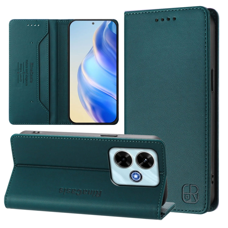 RC01 Dual-Folded Magnetic Suction RFID Leather Phone Case, For Redmi Note 14 4G 164.84mm EU Version, For Redmi K80 / K80 Pro, For Redmi Note 14 Pro 4G, For Redmi Note 14 4G 163.25mm, For Redmi Note 14 5G, For Redmi 14C 4G / 14R 5G Global               ...