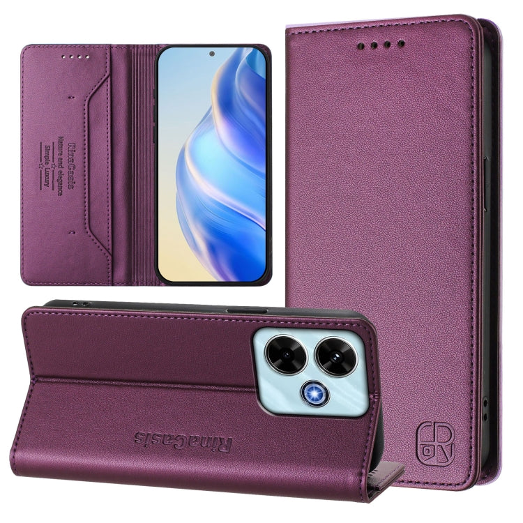 RC01 Dual-Folded Magnetic Suction RFID Leather Phone Case, For Redmi Note 14 4G 164.84mm EU Version, For Redmi K80 / K80 Pro, For Redmi Note 14 Pro 4G, For Redmi Note 14 4G 163.25mm, For Redmi Note 14 5G, For Redmi 14C 4G / 14R 5G Global               ...