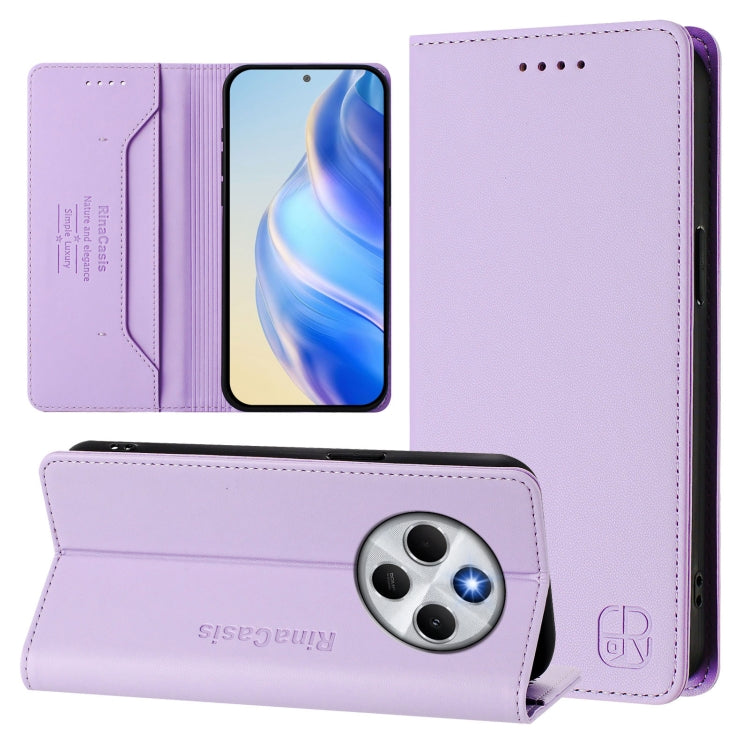 RC01 Dual-Folded Magnetic Suction RFID Leather Phone Case, For Redmi Note 14 4G 164.84mm EU Version, For Redmi K80 / K80 Pro, For Redmi Note 14 Pro 4G, For Redmi Note 14 4G 163.25mm, For Redmi Note 14 5G, For Redmi 14C 4G / 14R 5G Global               ...