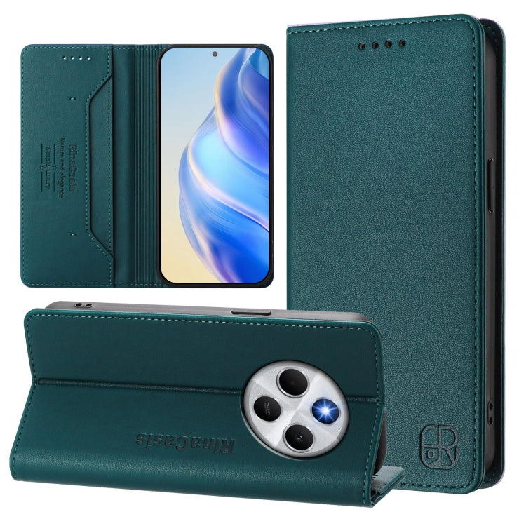 RC01 Dual-Folded Magnetic Suction RFID Leather Phone Case, For Redmi Note 14 4G 164.84mm EU Version, For Redmi K80 / K80 Pro, For Redmi Note 14 Pro 4G, For Redmi Note 14 4G 163.25mm, For Redmi Note 14 5G, For Redmi 14C 4G / 14R 5G Global               ...