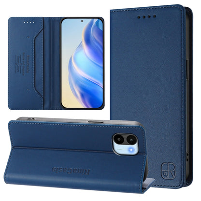 RC01 Dual-Folded Magnetic Suction RFID Leather Phone Case, For Redmi 13C 5G / 4G Global, For Redmi Note 13 5G Global, For Redmi Note 13 Pro+ 5G Global, For Redmi K60 Ultra / Xiaomi 13T / 13T Pro, For Redmi 12 5G / 4G Global / Note 12R                  ...