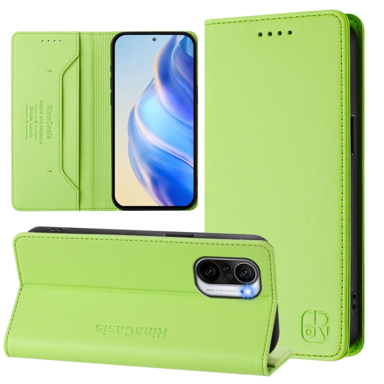 RC01 Dual-Folded Magnetic Suction RFID Leather Phone Case, For Redmi Note 11 Pro+ 5G European, For Redmi Note 10 5G / Note 10T 5G, For Redmi Note 10 4G / Note 10S 4G, For Redmi Note 10 Pro 4G / Note 10 Pro Max, For Redmi K40 / K40 Pro