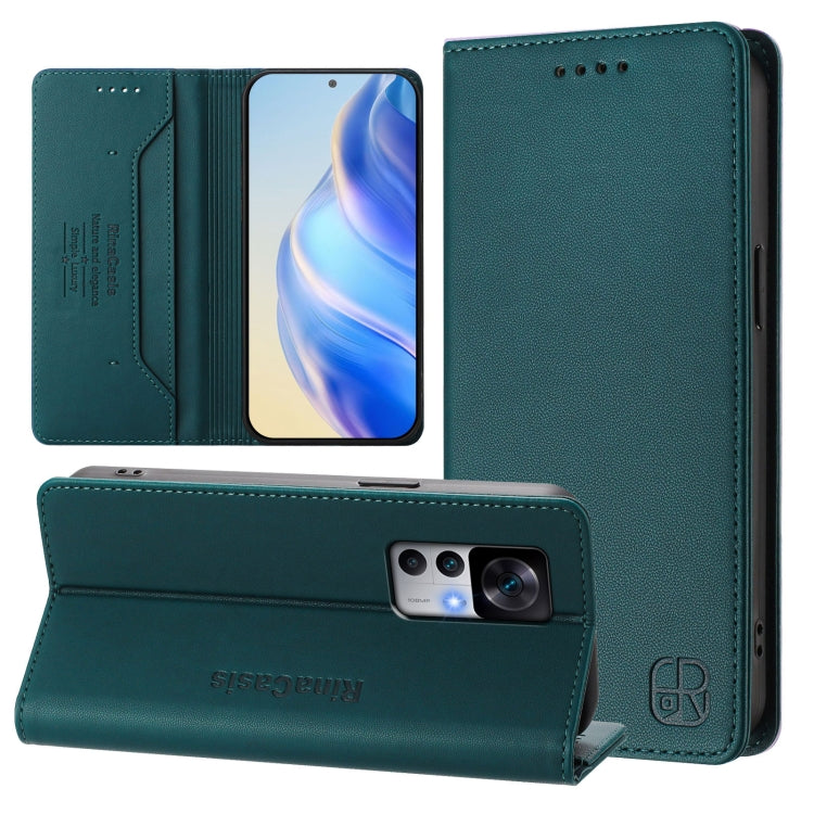 RC01 Dual-Folded Magnetic Suction RFID Leather Phone Case, For Redmi Note 12 5G India / Xiaomi Poco X5, For Redmi A1+ 4G / Xiaomi Poco C50 4G, For Redmi 12C / 11A, For Redmi K60 / K60 Pro, For Redmi Note 12 Explorer                                     ...
