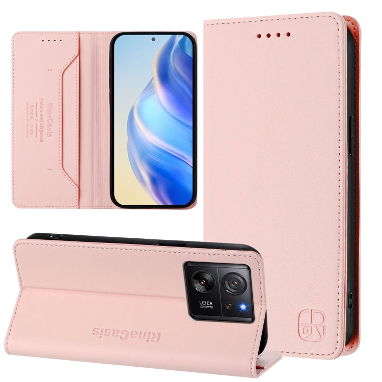 RC01 Dual-Folded Magnetic Suction RFID Leather Phone Case, For Redmi 13C 5G / 4G Global, For Redmi Note 13 5G Global, For Redmi Note 13 Pro+ 5G Global, For Redmi K60 Ultra / Xiaomi 13T / 13T Pro, For Redmi 12 5G / 4G Global / Note 12R                  ...