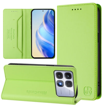 RC01 Dual-Folded Magnetic Suction RFID Leather Phone Case, For Redmi Note 14 4G 164.84mm EU Version, For Redmi K80 / K80 Pro, For Redmi Note 14 Pro 4G, For Redmi Note 14 4G 163.25mm, For Redmi Note 14 5G, For Redmi 14C 4G / 14R 5G Global               ...