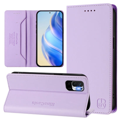 RC01 Dual-Folded Magnetic Suction RFID Leather Phone Case, For Redmi Note 11 Pro+ 5G European, For Redmi Note 10 5G / Note 10T 5G, For Redmi Note 10 4G / Note 10S 4G, For Redmi Note 10 Pro 4G / Note 10 Pro Max, For Redmi K40 / K40 Pro