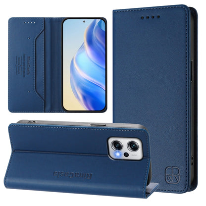 RC01 Dual-Folded Magnetic Suction RFID Leather Phone Case, For Redmi 13C 5G / 4G Global, For Redmi Note 13 5G Global, For Redmi Note 13 Pro+ 5G Global, For Redmi K60 Ultra / Xiaomi 13T / 13T Pro, For Redmi 12 5G / 4G Global / Note 12R                  ...