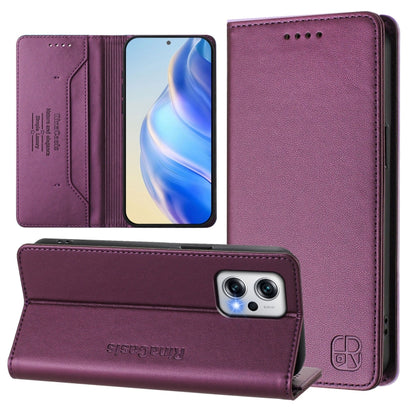 RC01 Dual-Folded Magnetic Suction RFID Leather Phone Case, For Redmi 13C 5G / 4G Global, For Redmi Note 13 5G Global, For Redmi Note 13 Pro+ 5G Global, For Redmi K60 Ultra / Xiaomi 13T / 13T Pro, For Redmi 12 5G / 4G Global / Note 12R                  ...