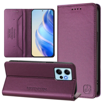RC01 Dual-Folded Magnetic Suction RFID Leather Phone Case, For Redmi 13C 5G / 4G Global, For Redmi Note 13 5G Global, For Redmi Note 13 Pro+ 5G Global, For Redmi K60 Ultra / Xiaomi 13T / 13T Pro, For Redmi 12 5G / 4G Global / Note 12R                  ...