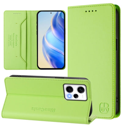 RC01 Dual-Folded Magnetic Suction RFID Leather Phone Case, For Redmi 13C 5G / 4G Global, For Redmi Note 13 5G Global, For Redmi Note 13 Pro+ 5G Global, For Redmi K60 Ultra / Xiaomi 13T / 13T Pro, For Redmi 12 5G / 4G Global / Note 12R                  ...
