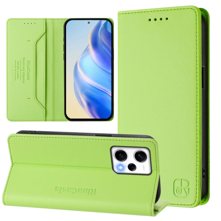 RC01 Dual-Folded Magnetic Suction RFID Leather Phone Case, For Redmi Note 12 5G India / Xiaomi Poco X5, For Redmi A1+ 4G / Xiaomi Poco C50 4G, For Redmi 12C / 11A, For Redmi K60 / K60 Pro, For Redmi Note 12 Explorer                                     ...