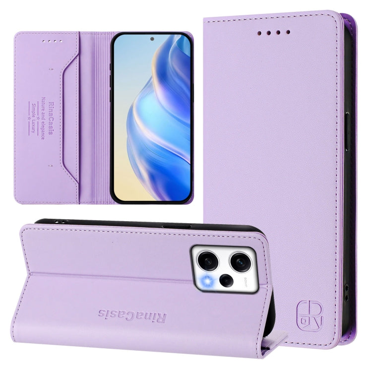 RC01 Dual-Folded Magnetic Suction RFID Leather Phone Case, For Redmi Note 12 5G India / Xiaomi Poco X5, For Redmi A1+ 4G / Xiaomi Poco C50 4G, For Redmi 12C / 11A, For Redmi K60 / K60 Pro, For Redmi Note 12 Explorer                                     ...