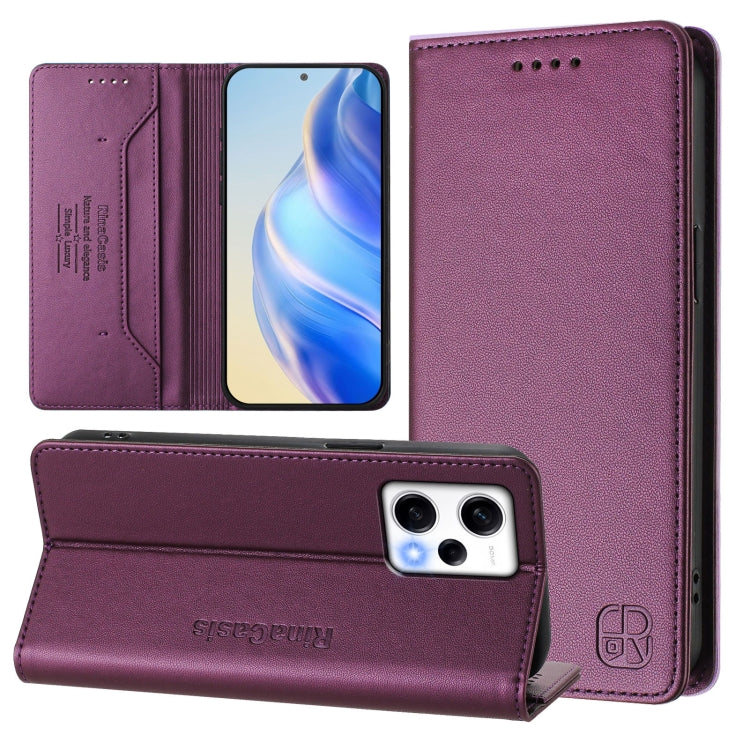 RC01 Dual-Folded Magnetic Suction RFID Leather Phone Case, For Redmi Note 12 5G India / Xiaomi Poco X5, For Redmi A1+ 4G / Xiaomi Poco C50 4G, For Redmi 12C / 11A, For Redmi K60 / K60 Pro, For Redmi Note 12 Explorer                                     ...