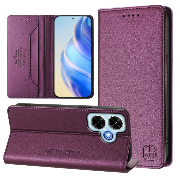 RC01 Dual-Folded Magnetic Suction RFID Leather Phone Case, For Redmi Note 14 4G 164.84mm EU Version, For Redmi K80 / K80 Pro, For Redmi Note 14 Pro 4G, For Redmi Note 14 4G 163.25mm, For Redmi Note 14 5G, For Redmi 14C 4G / 14R 5G Global               ...
