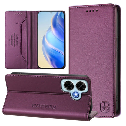 RC01 Dual-Folded Magnetic Suction RFID Leather Phone Case, For Redmi Note 14 4G 164.84mm EU Version, For Redmi K80 / K80 Pro, For Redmi Note 14 Pro 4G, For Redmi Note 14 4G 163.25mm, For Redmi Note 14 5G, For Redmi 14C 4G / 14R 5G Global               ...