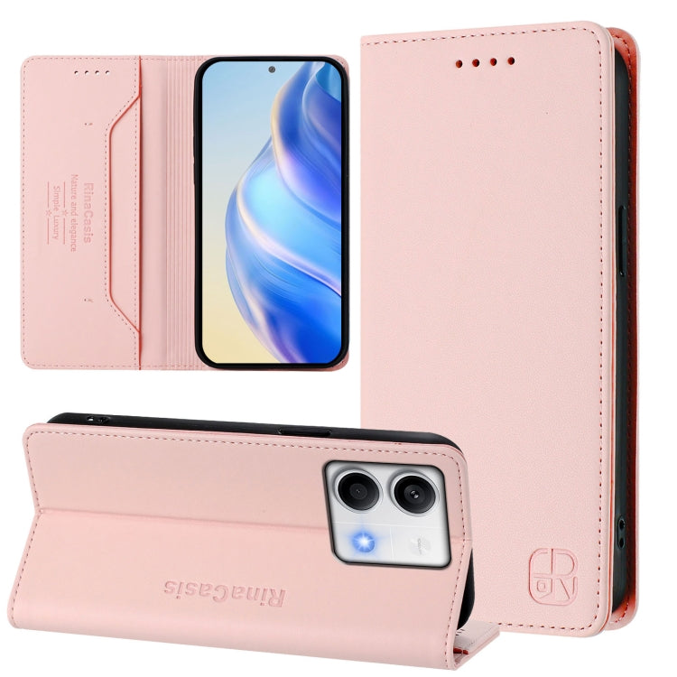 RC01 Dual-Folded Magnetic Suction RFID Leather Phone Case, For Redmi 13C 5G / 4G Global, For Redmi Note 13 5G Global, For Redmi Note 13 Pro+ 5G Global, For Redmi K60 Ultra / Xiaomi 13T / 13T Pro, For Redmi 12 5G / 4G Global / Note 12R                  ...