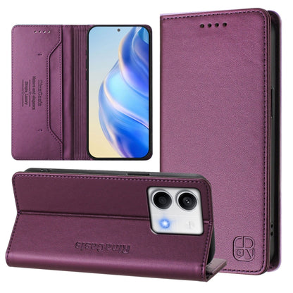 RC01 Dual-Folded Magnetic Suction RFID Leather Phone Case, For Redmi 13C 5G / 4G Global, For Redmi Note 13 5G Global, For Redmi Note 13 Pro+ 5G Global, For Redmi K60 Ultra / Xiaomi 13T / 13T Pro, For Redmi 12 5G / 4G Global / Note 12R                  ...
