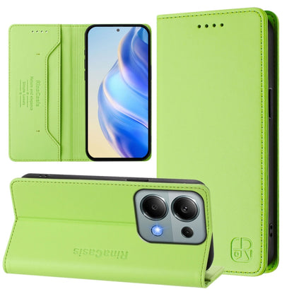 RC01 Dual-Folded Magnetic Suction RFID Leather Phone Case, For Redmi Note 14 4G 164.84mm EU Version, For Redmi K80 / K80 Pro, For Redmi Note 14 Pro 4G, For Redmi Note 14 4G 163.25mm, For Redmi Note 14 5G, For Redmi 14C 4G / 14R 5G Global               ...