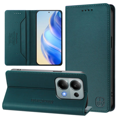 RC01 Dual-Folded Magnetic Suction RFID Leather Phone Case, For Redmi Note 14 4G 164.84mm EU Version, For Redmi K80 / K80 Pro, For Redmi Note 14 Pro 4G, For Redmi Note 14 4G 163.25mm, For Redmi Note 14 5G, For Redmi 14C 4G / 14R 5G Global               ...