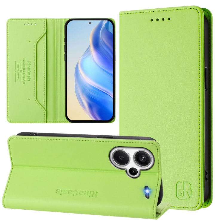 RC01 Dual-Folded Magnetic Suction RFID Leather Phone Case, For Redmi 13C 5G / 4G Global, For Redmi Note 13 5G Global, For Redmi Note 13 Pro+ 5G Global, For Redmi K60 Ultra / Xiaomi 13T / 13T Pro, For Redmi 12 5G / 4G Global / Note 12R                  ...