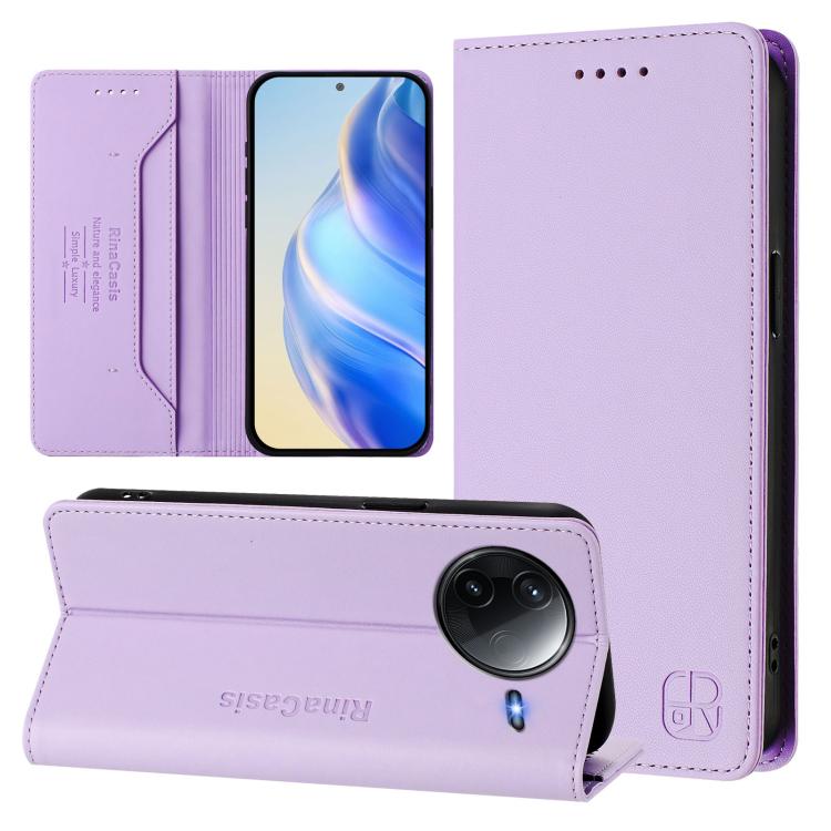 RC01 Dual-Folded Magnetic Suction RFID Leather Phone Case, For Redmi Note 14 4G 164.84mm EU Version, For Redmi K80 / K80 Pro, For Redmi Note 14 Pro 4G, For Redmi Note 14 4G 163.25mm, For Redmi Note 14 5G, For Redmi 14C 4G / 14R 5G Global               ...