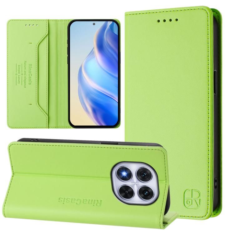 RC01 Dual-Folded Magnetic Suction RFID Leather Phone Case, For Redmi Note 14 4G 164.84mm EU Version, For Redmi K80 / K80 Pro, For Redmi Note 14 Pro 4G, For Redmi Note 14 4G 163.25mm, For Redmi Note 14 5G, For Redmi 14C 4G / 14R 5G Global               ...