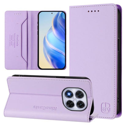 RC01 Dual-Folded Magnetic Suction RFID Leather Phone Case, For Redmi Note 14 4G 164.84mm EU Version, For Redmi K80 / K80 Pro, For Redmi Note 14 Pro 4G, For Redmi Note 14 4G 163.25mm, For Redmi Note 14 5G, For Redmi 14C 4G / 14R 5G Global               ...