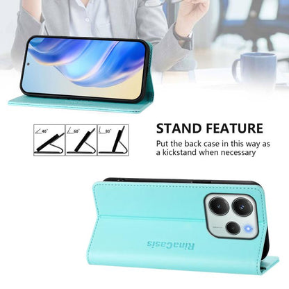 RC01 Dual-Folded Magnetic Suction RFID Leather Phone Case, For Redmi Note 14 4G 164.84mm EU Version, For Redmi K80 / K80 Pro, For Redmi Note 14 Pro 4G, For Redmi Note 14 4G 163.25mm, For Redmi Note 14 5G, For Redmi 14C 4G / 14R 5G Global               ...
