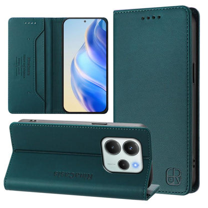 RC01 Dual-Folded Magnetic Suction RFID Leather Phone Case, For Redmi Note 14 4G 164.84mm EU Version, For Redmi K80 / K80 Pro, For Redmi Note 14 Pro 4G, For Redmi Note 14 4G 163.25mm, For Redmi Note 14 5G, For Redmi 14C 4G / 14R 5G Global               ...