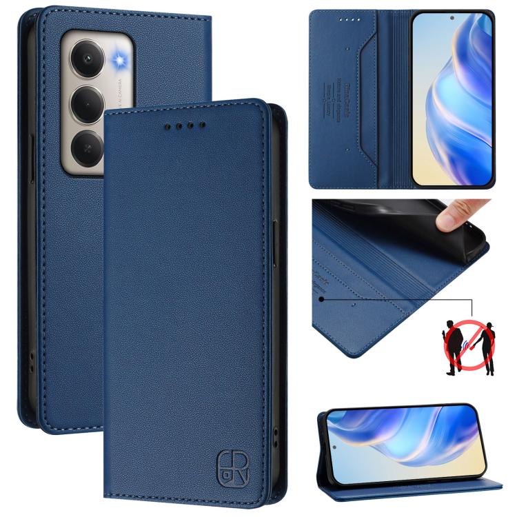 RC01 Dual-Folded Magnetic Suction RFID Leather Phone Case, For Redmi A7 / A5 171mm / Poco C71 4G, For Redmi K90 Max 5G, For Redmi A7 Pro 171mm / Poco C81 / C85x 5G, For Redmi 15a 5G Global, For Redmi Turbo 5 Max / Poco X8 Pro Max                       ...