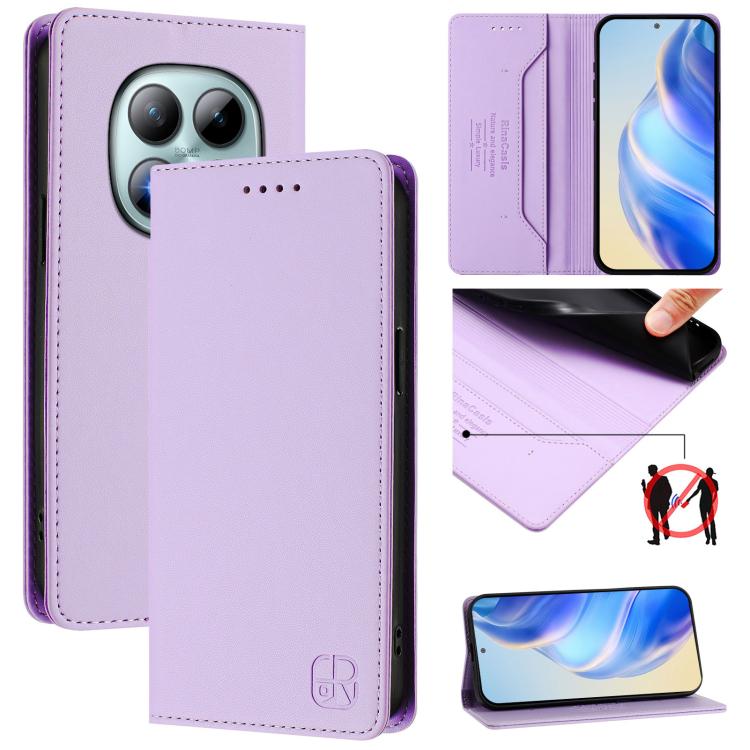 RC01 Dual-Folded Magnetic Suction RFID Leather Phone Case, For Redmi A7 / A5 171mm / Poco C71 4G, For Redmi K90 Max 5G, For Redmi A7 Pro 171mm / Poco C81 / C85x 5G, For Redmi 15a 5G Global, For Redmi Turbo 5 Max / Poco X8 Pro Max                       ...