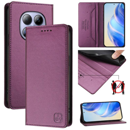 RC01 Dual-Folded Magnetic Suction RFID Leather Phone Case, For Redmi A7 / A5 171mm / Poco C71 4G, For Redmi K90 Max 5G, For Redmi A7 Pro 171mm / Poco C81 / C85x 5G, For Redmi 15a 5G Global, For Redmi Turbo 5 Max / Poco X8 Pro Max                       ...