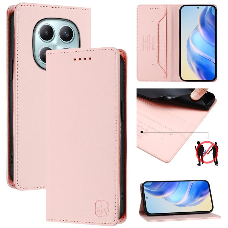 RC01 Dual-Folded Magnetic Suction RFID Leather Phone Case, For Redmi A7 / A5 171mm / Poco C71 4G, For Redmi K90 Max 5G, For Redmi A7 Pro 171mm / Poco C81 / C85x 5G, For Redmi 15a 5G Global, For Redmi Turbo 5 Max / Poco X8 Pro Max                       ...