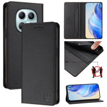 RC01 Dual-Folded Magnetic Suction RFID Leather Phone Case, For Redmi A7 / A5 171mm / Poco C71 4G, For Redmi K90 Max 5G, For Redmi A7 Pro 171mm / Poco C81 / C85x 5G, For Redmi 15a 5G Global, For Redmi Turbo 5 Max / Poco X8 Pro Max                       ...