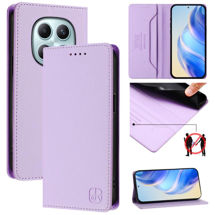 RC01 Dual-Folded Magnetic Suction RFID Leather Phone Case, For Redmi A7 / A5 171mm / Poco C71 4G, For Redmi K90 Max 5G, For Redmi A7 Pro 171mm / Poco C81 / C85x 5G, For Redmi 15a 5G Global, For Redmi Turbo 5 Max / Poco X8 Pro Max                       ...