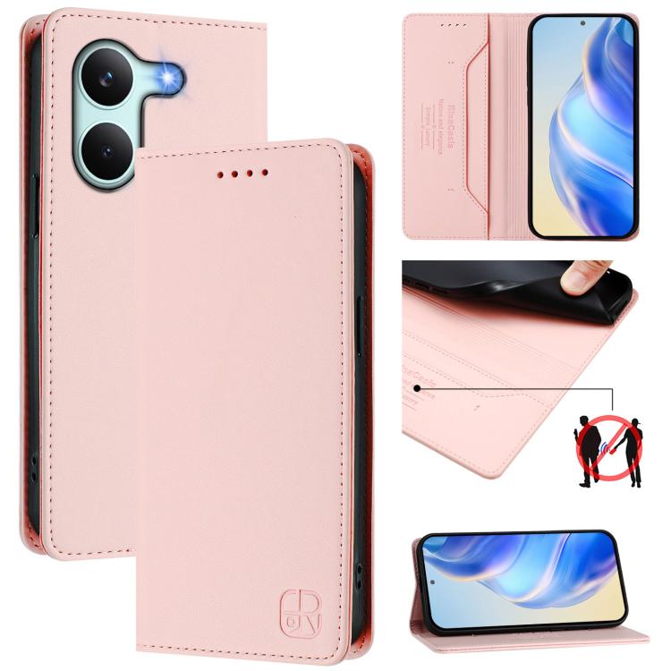 RC01 Dual-Folded Magnetic Suction RFID Leather Phone Case, For Redmi A7 / A5 171mm / Poco C71 4G, For Redmi K90 Max 5G, For Redmi A7 Pro 171mm / Poco C81 / C85x 5G, For Redmi 15a 5G Global, For Redmi Turbo 5 Max / Poco X8 Pro Max                       ...
