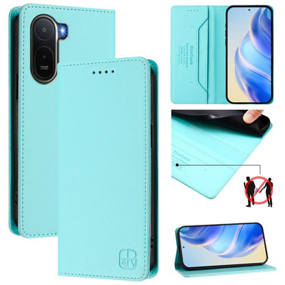 RC01 Dual-Folded Magnetic Suction RFID Leather Phone Case, For Redmi A7 / A5 171mm / Poco C71 4G, For Redmi K90 Max 5G, For Redmi A7 Pro 171mm / Poco C81 / C85x 5G, For Redmi 15a 5G Global, For Redmi Turbo 5 Max / Poco X8 Pro Max                       ...