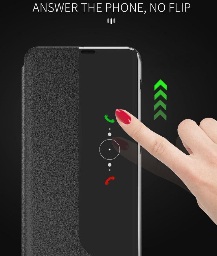 Black flip phone case with window cover allowing notifications and calls