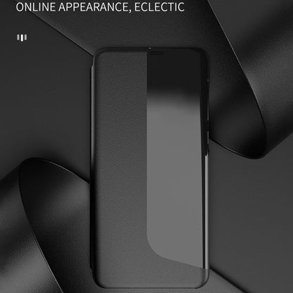 Black textured flip phone case with full wrap protection and cutouts