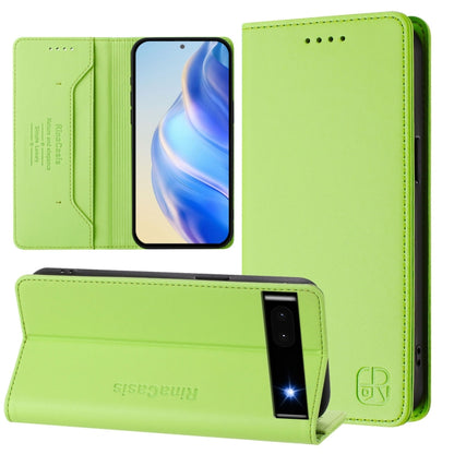 RC01 Dual-Folded Magnetic Suction RFID Leather Phone Case, For Google Pixel 7 Pro, For Google Pixel 7, For Google Pixel 6a, For Google Pixel 6 Pro, For Google Pixel 6, For Google Pixel 5a