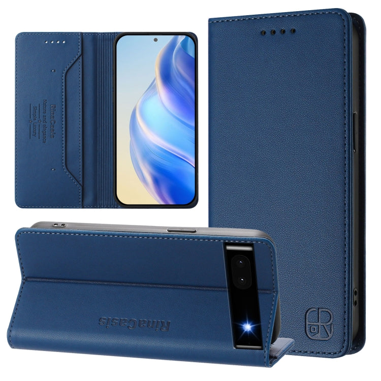 RC01 Dual-Folded Magnetic Suction RFID Leather Phone Case, For Google Pixel 7 Pro, For Google Pixel 7, For Google Pixel 6a, For Google Pixel 6 Pro, For Google Pixel 6, For Google Pixel 5a