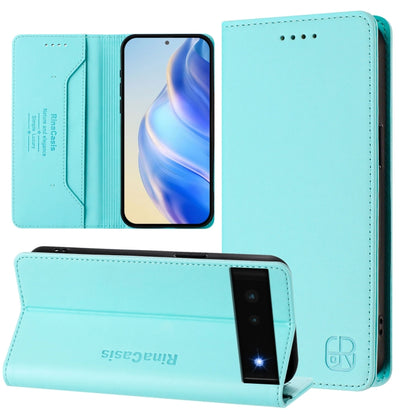 RC01 Dual-Folded Magnetic Suction RFID Leather Phone Case, For Google Pixel 7 Pro, For Google Pixel 7, For Google Pixel 6a, For Google Pixel 6 Pro, For Google Pixel 6, For Google Pixel 5a