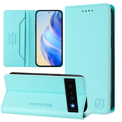 RC01 Dual-Folded Magnetic Suction RFID Leather Phone Case, For Google Pixel 7 Pro, For Google Pixel 7, For Google Pixel 6a, For Google Pixel 6 Pro, For Google Pixel 6, For Google Pixel 5a