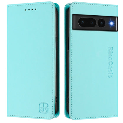 RC01 Dual-Folded Magnetic Suction RFID Leather Phone Case, For Google Pixel 7 Pro, For Google Pixel 7, For Google Pixel 6a, For Google Pixel 6 Pro, For Google Pixel 6, For Google Pixel 5a