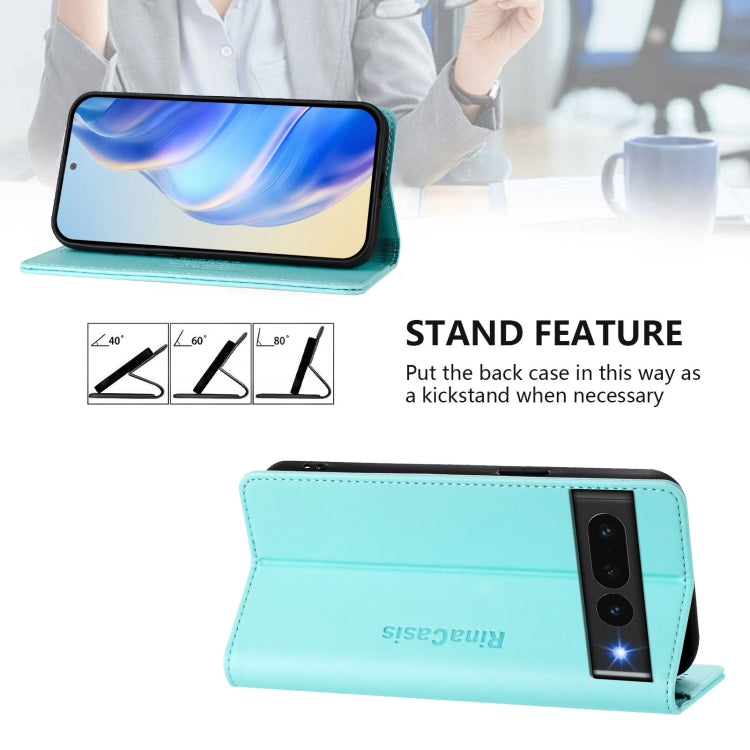RC01 Dual-Folded Magnetic Suction RFID Leather Phone Case, For Google Pixel 7 Pro, For Google Pixel 7, For Google Pixel 6a, For Google Pixel 6 Pro, For Google Pixel 6, For Google Pixel 5a