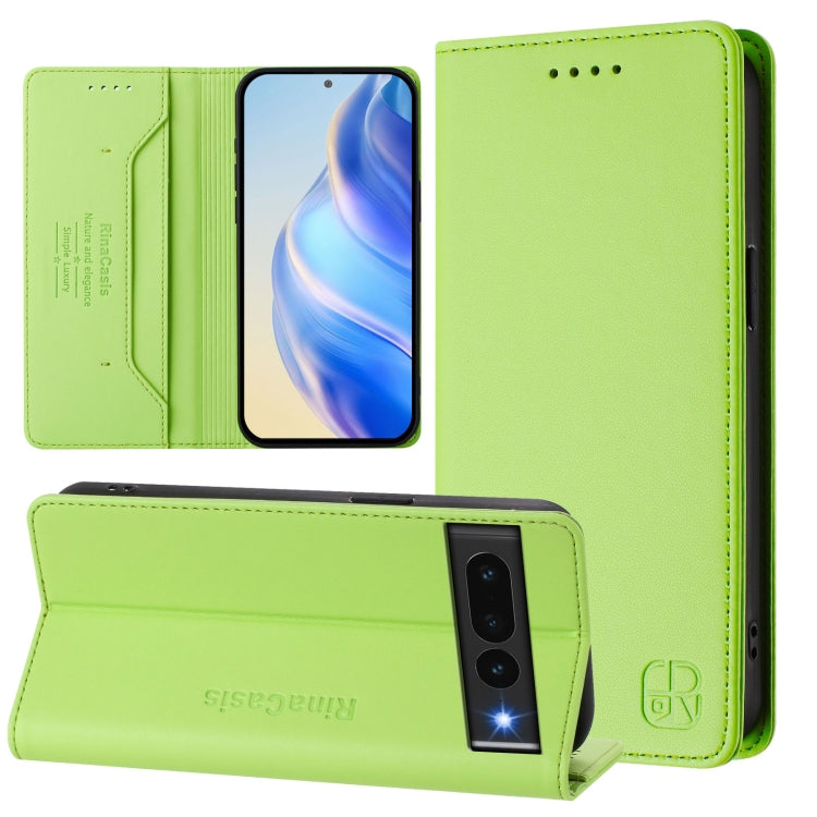RC01 Dual-Folded Magnetic Suction RFID Leather Phone Case, For Google Pixel 7 Pro, For Google Pixel 7, For Google Pixel 6a, For Google Pixel 6 Pro, For Google Pixel 6, For Google Pixel 5a