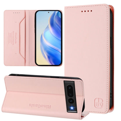 RC01 Dual-Folded Magnetic Suction RFID Leather Phone Case, For Google Pixel 7 Pro, For Google Pixel 7, For Google Pixel 6a, For Google Pixel 6 Pro, For Google Pixel 6, For Google Pixel 5a