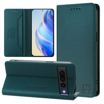 RC01 Dual-Folded Magnetic Suction RFID Leather Phone Case, For Google Pixel 7 Pro, For Google Pixel 7, For Google Pixel 6a, For Google Pixel 6 Pro, For Google Pixel 6, For Google Pixel 5a