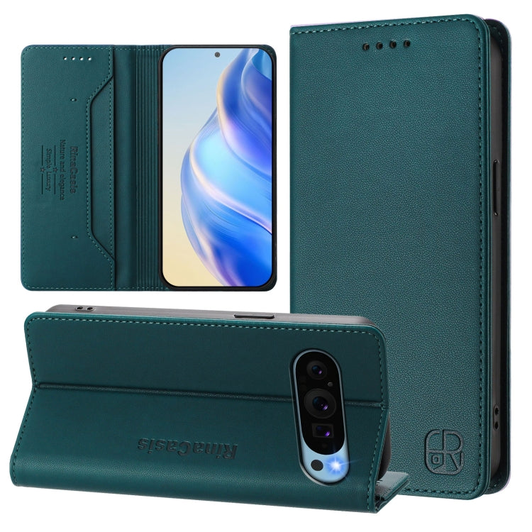 RC01 Dual-Folded Magnetic Suction RFID Leather Phone Case, For Google Pixel 11 Pro XL, For Google Pixel 11 / 11 Pro, For Google Pixel 10 Pro XL, For Google Pixel 10 / 10 Pro 5G Global, For Google Pixel 9a, For Google Pixel 9 Pro XL                     ...