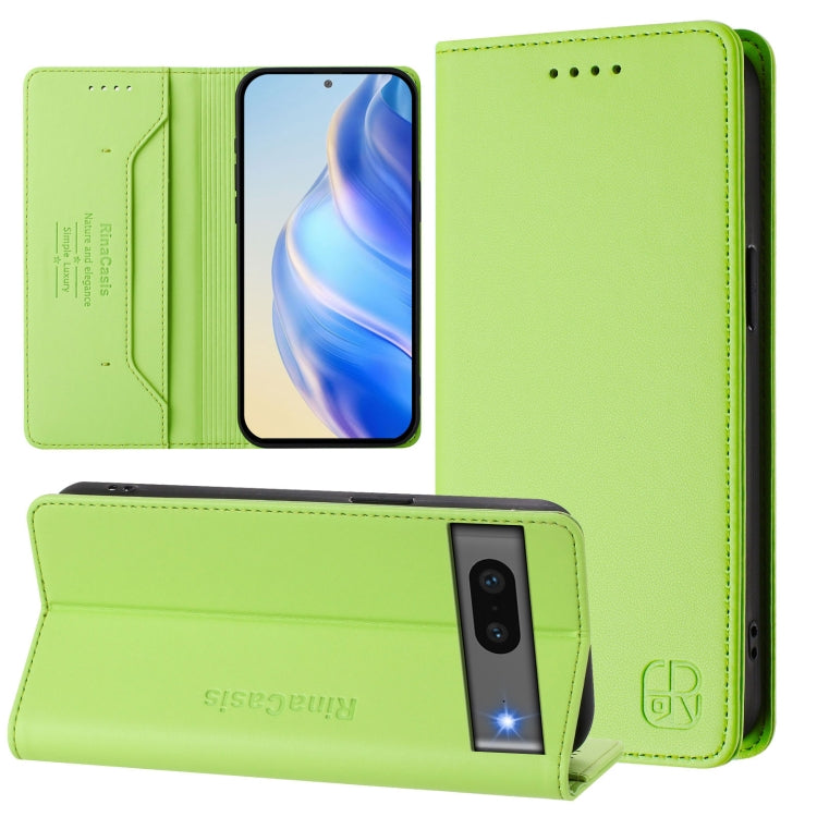 RC01 Dual-Folded Magnetic Suction RFID Leather Phone Case, For Google Pixel 7 Pro, For Google Pixel 7, For Google Pixel 6a, For Google Pixel 6 Pro, For Google Pixel 6, For Google Pixel 5a